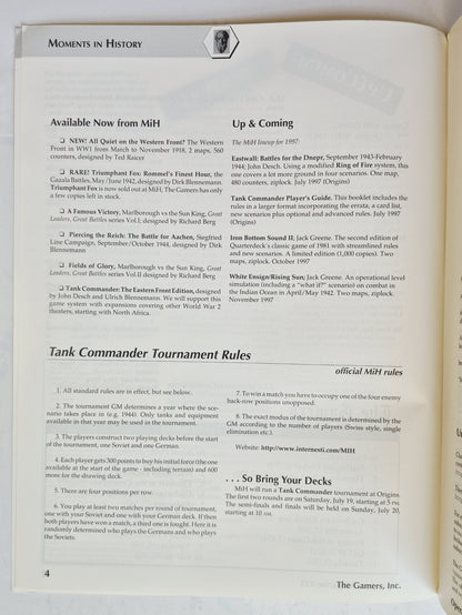 Operations: The Wargaming Journal: Issue 25 Summer, 1997 (Very good)
