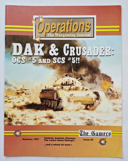 Operations: The Wargaming Journal: Issue 25 Summer, 1997 (Very good)