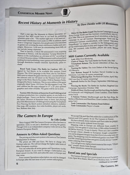 Operations: The Wargaming Journal: Issue 33 Summer, 1999 (Very good)