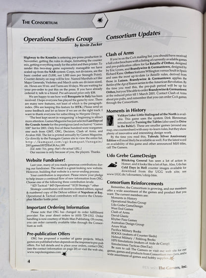 Operations: The Wargaming Journal: Issue 39 Winter, 2000 (Very good)