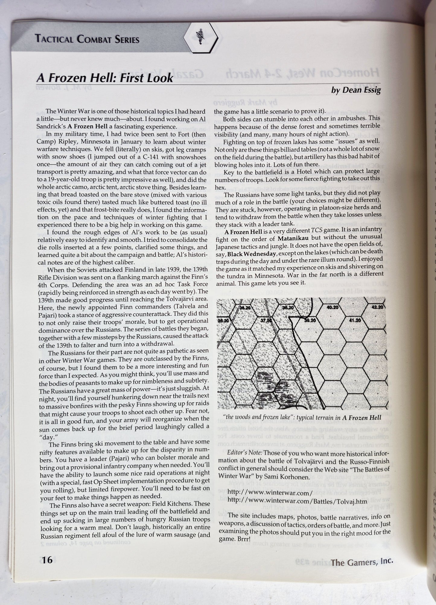 Operations: The Wargaming Journal: Issue 39 Winter, 2000 (Very good)