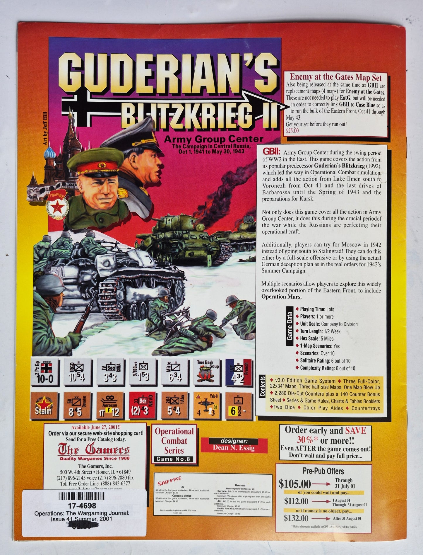 Operations: The Wargaming Journal: Issue 41 Summer, 2001 (Very good)