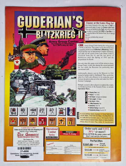 Operations: The Wargaming Journal: Issue 41 Summer, 2001 (Very good)