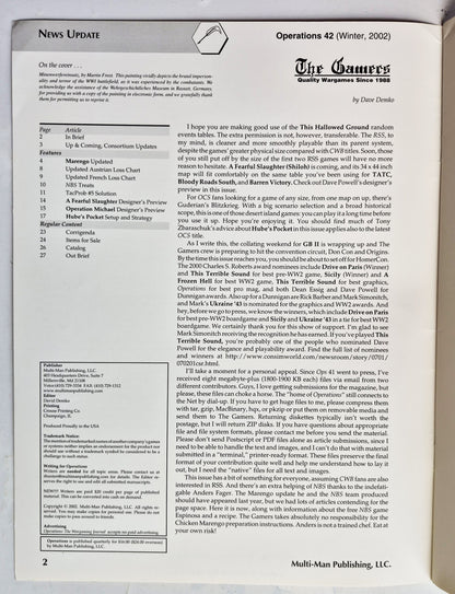 Operations: The Wargaming Journal: Issue 42 Winter, 2002 (Very good)
