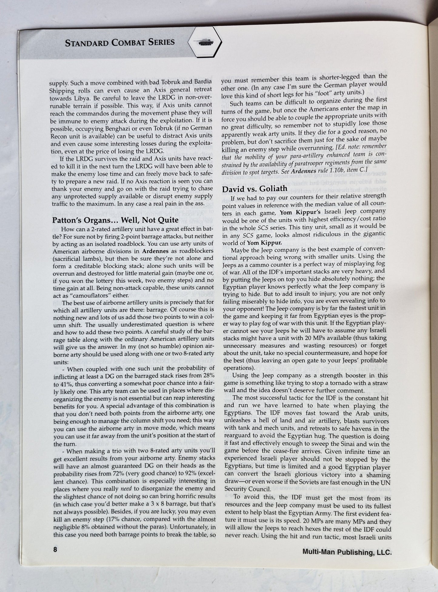 Operations: The Wargaming Journal: Issue 43 Summer, 2002 (Very good)