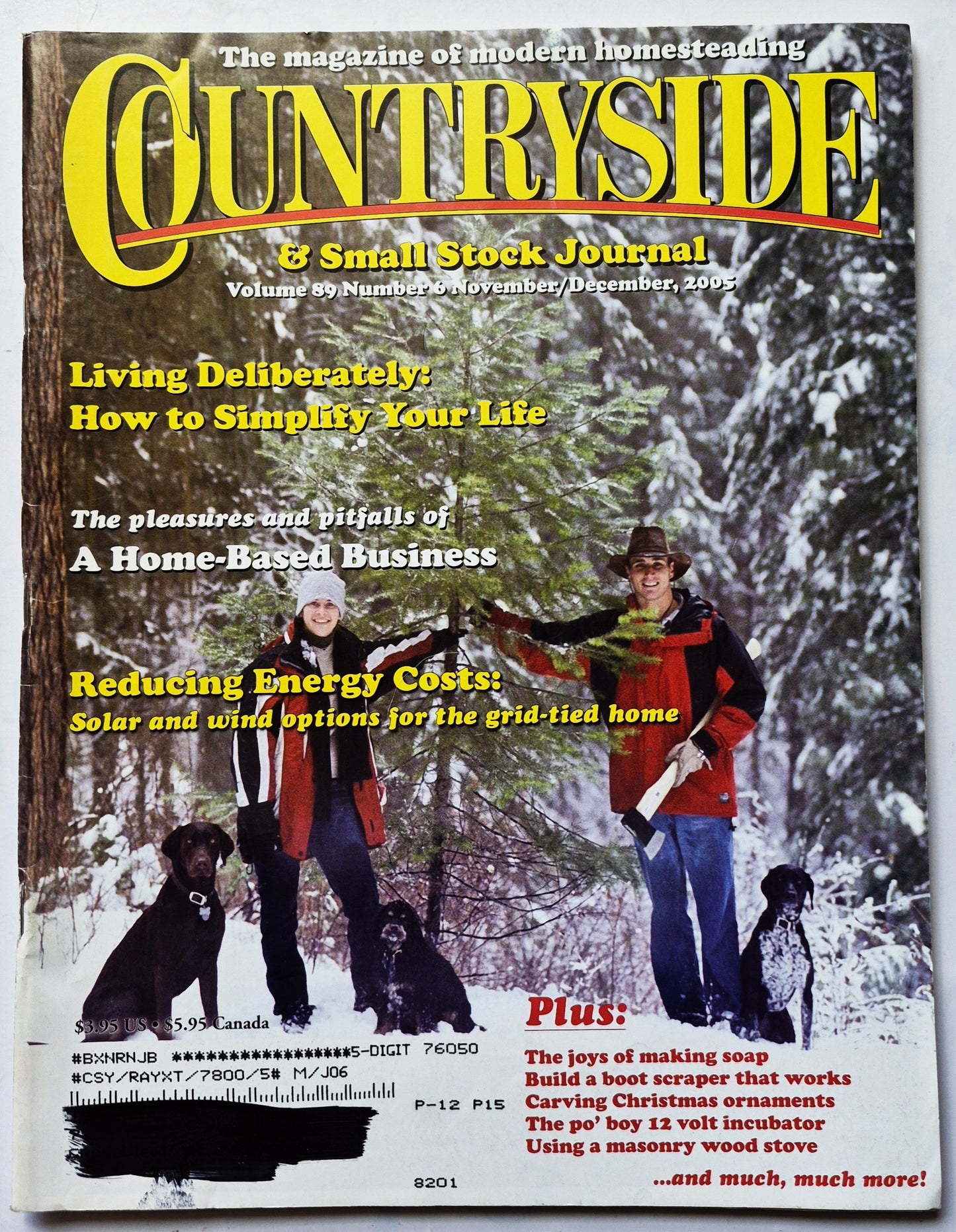 Countryside & Small Stock Journal Set: Volume 89 Number 6; Volume 90 Number 1; Volume 90 Number 2 (Very good)