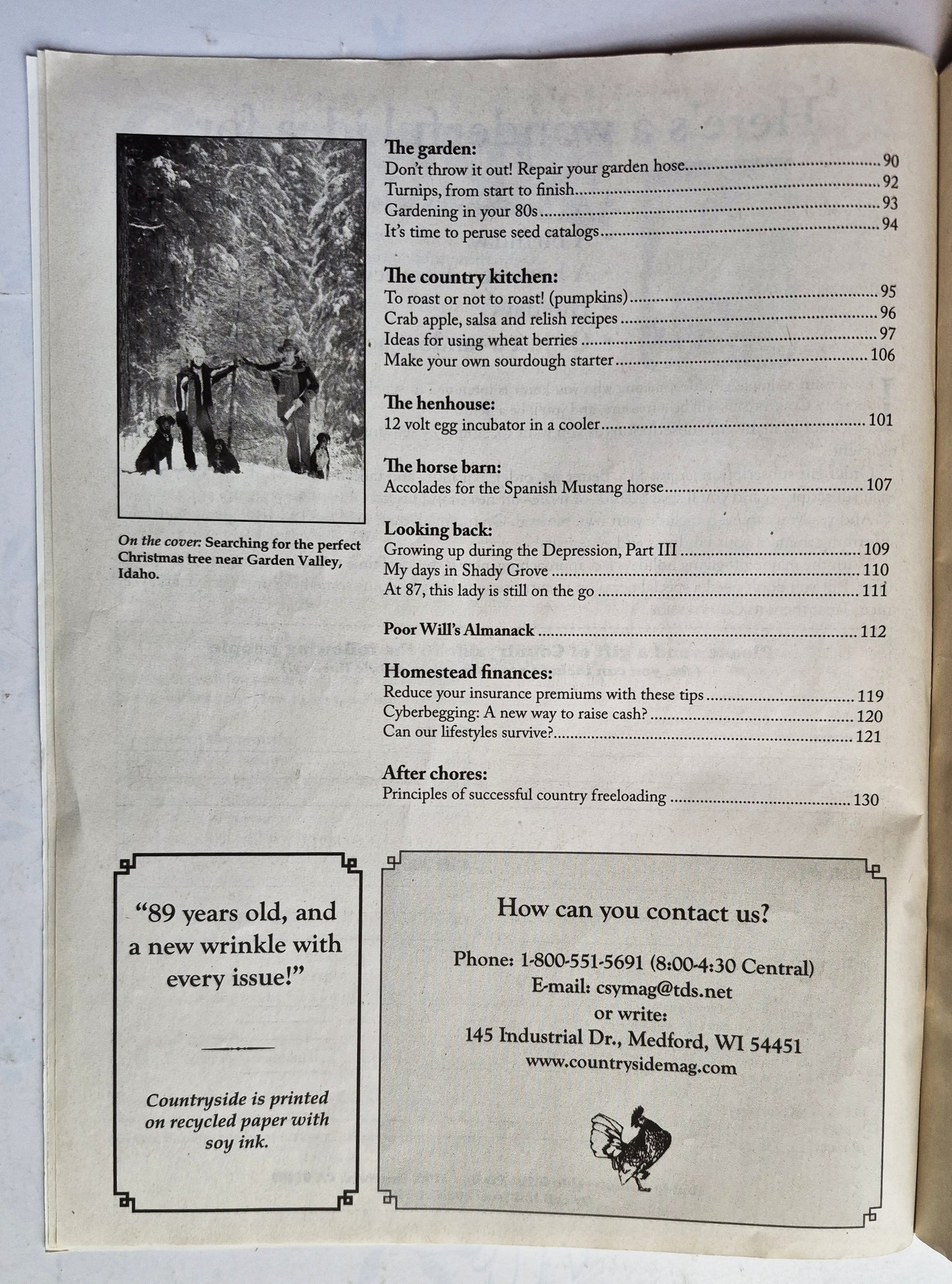 Countryside & Small Stock Journal Set: Volume 89 Number 6; Volume 90 Number 1; Volume 90 Number 2 (Very good)