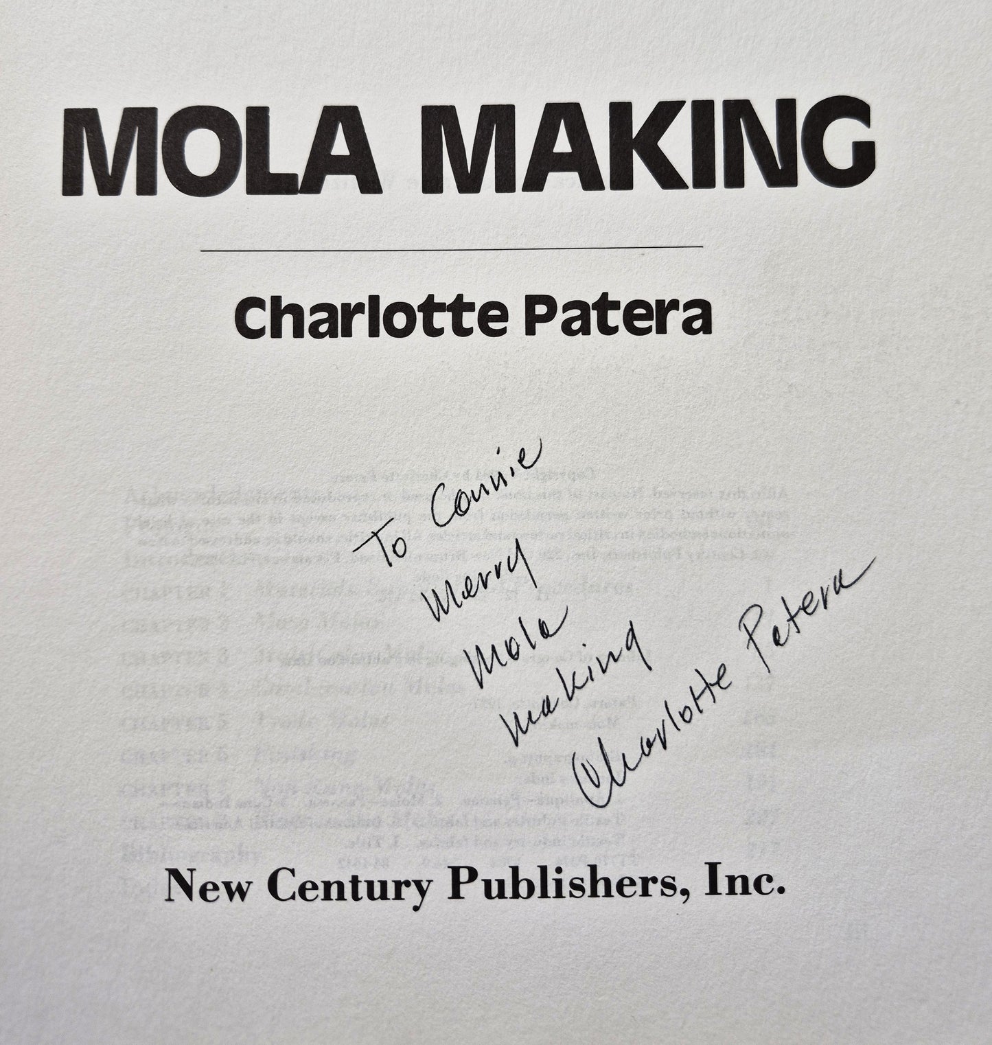 Mola Making by Charlotte Patera (Good, 1984, Pbk, 237 pgs, New Century)