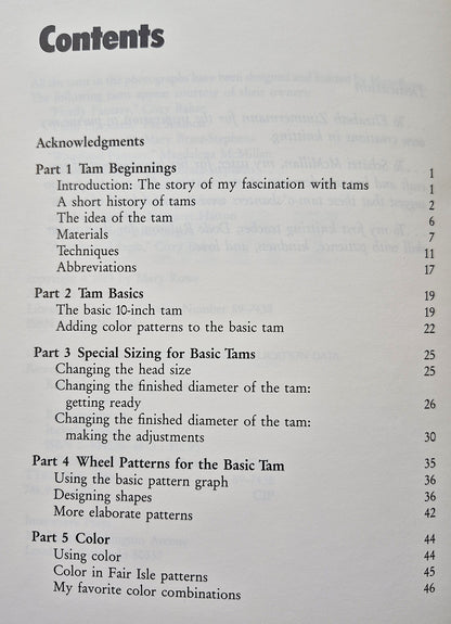 Knitted Tams by Mary Rowe (Very good, 1989, Pbk, 104 pgs, Interweave Press)