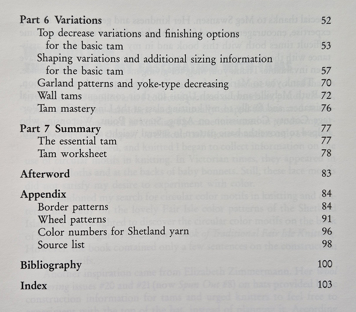 Knitted Tams by Mary Rowe (Very good, 1989, Pbk, 104 pgs, Interweave Press)