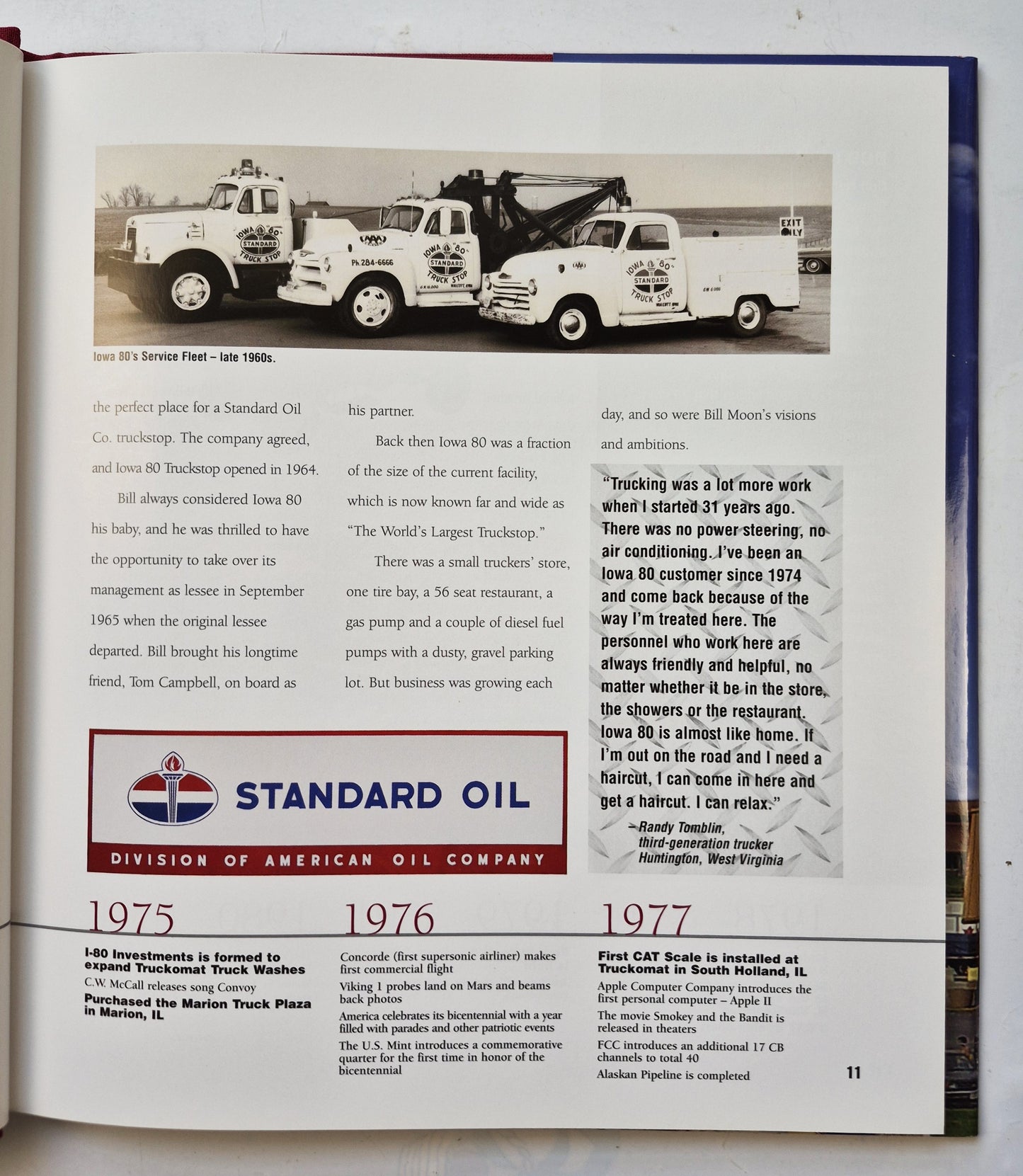 The Perfect Spot: Iowa's 80's Journey from Iowa Cornfield to World's Largest Truckstop by Heather DeBaillie; Phil Roberts (Very good, 2004, HC, 71 pgs, Iowa 80 Group)