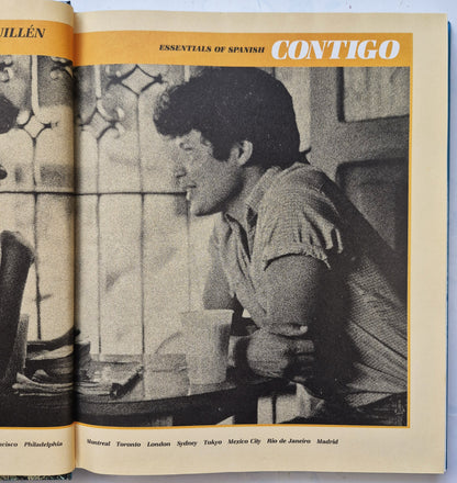 Contigo Essentials of Spanish by Oscar Ozete; Sergio Guillen (Very Good, 1987, HC, 324 pgs, CBS College Printing)