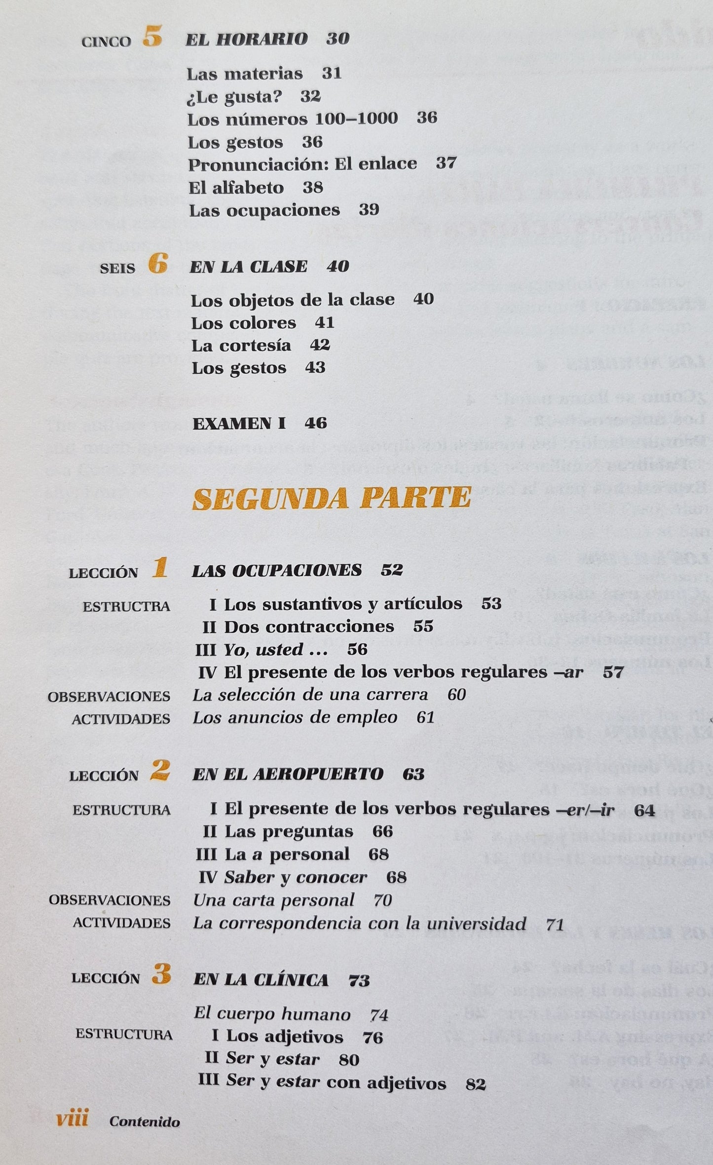 Contigo Essentials of Spanish by Oscar Ozete; Sergio Guillen (Very Good, 1987, HC, 324 pgs, CBS College Printing)
