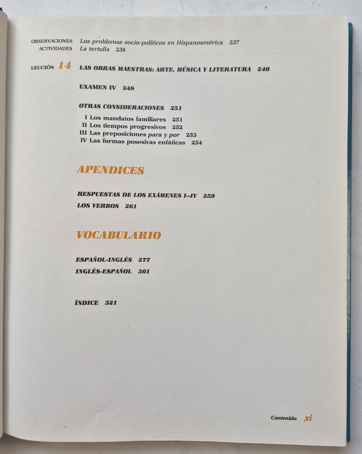 Contigo Essentials of Spanish by Oscar Ozete; Sergio Guillen (Very Good, 1987, HC, 324 pgs, CBS College Printing)
