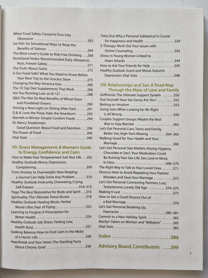 Women's Health Wisdom 2002 editor Nancy F. Wyatt (Very good, 2002, HC, 400 pgs, Oxmoor House)
