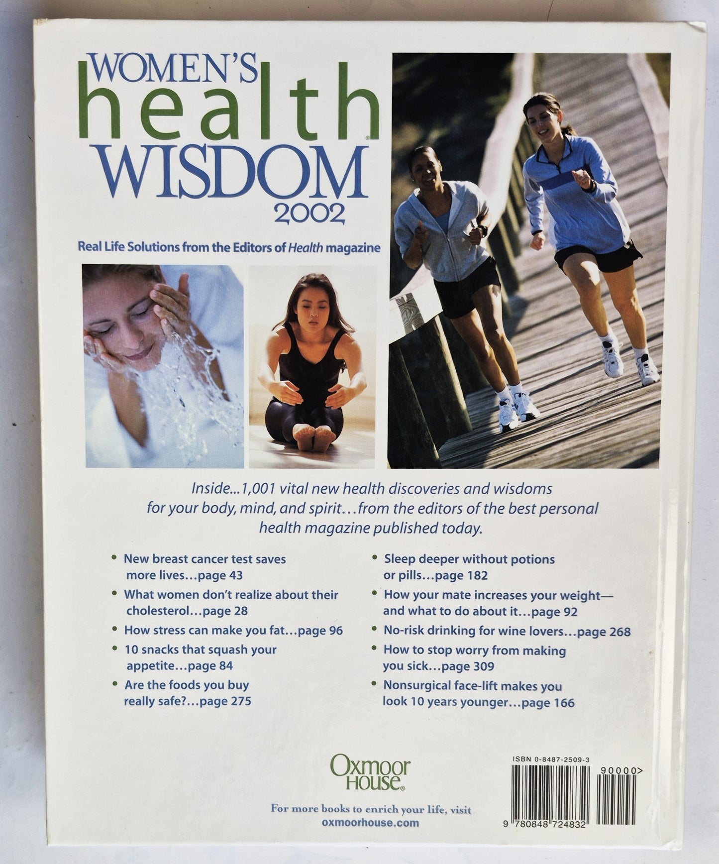 Women's Health Wisdom 2002 editor Nancy F. Wyatt (Very good, 2002, HC, 400 pgs, Oxmoor House)