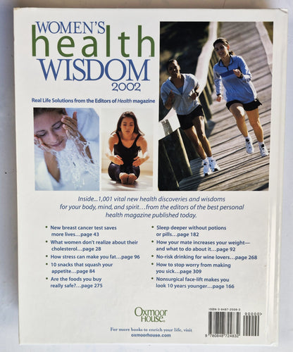 Women's Health Wisdom 2002 editor Nancy F. Wyatt (Very good, 2002, HC, 400 pgs, Oxmoor House)