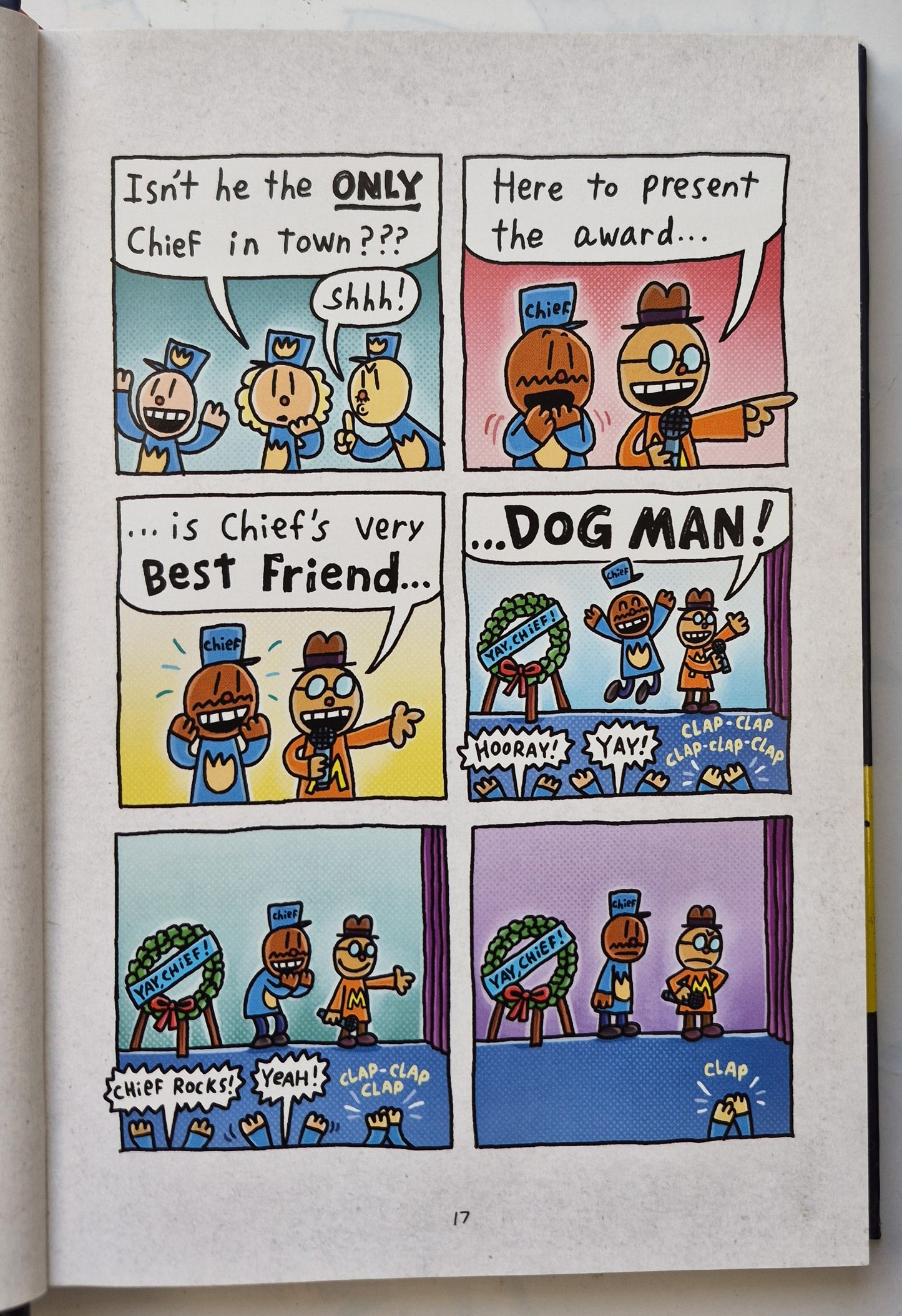 Dog Man #9 Grime and Punishment by Dav Pilkey (Very Good, 2020, HC, 225 pgs, Scholastic)