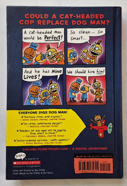 Dog Man #9 Grime and Punishment by Dav Pilkey (Very Good, 2020, HC, 225 pgs, Scholastic)
