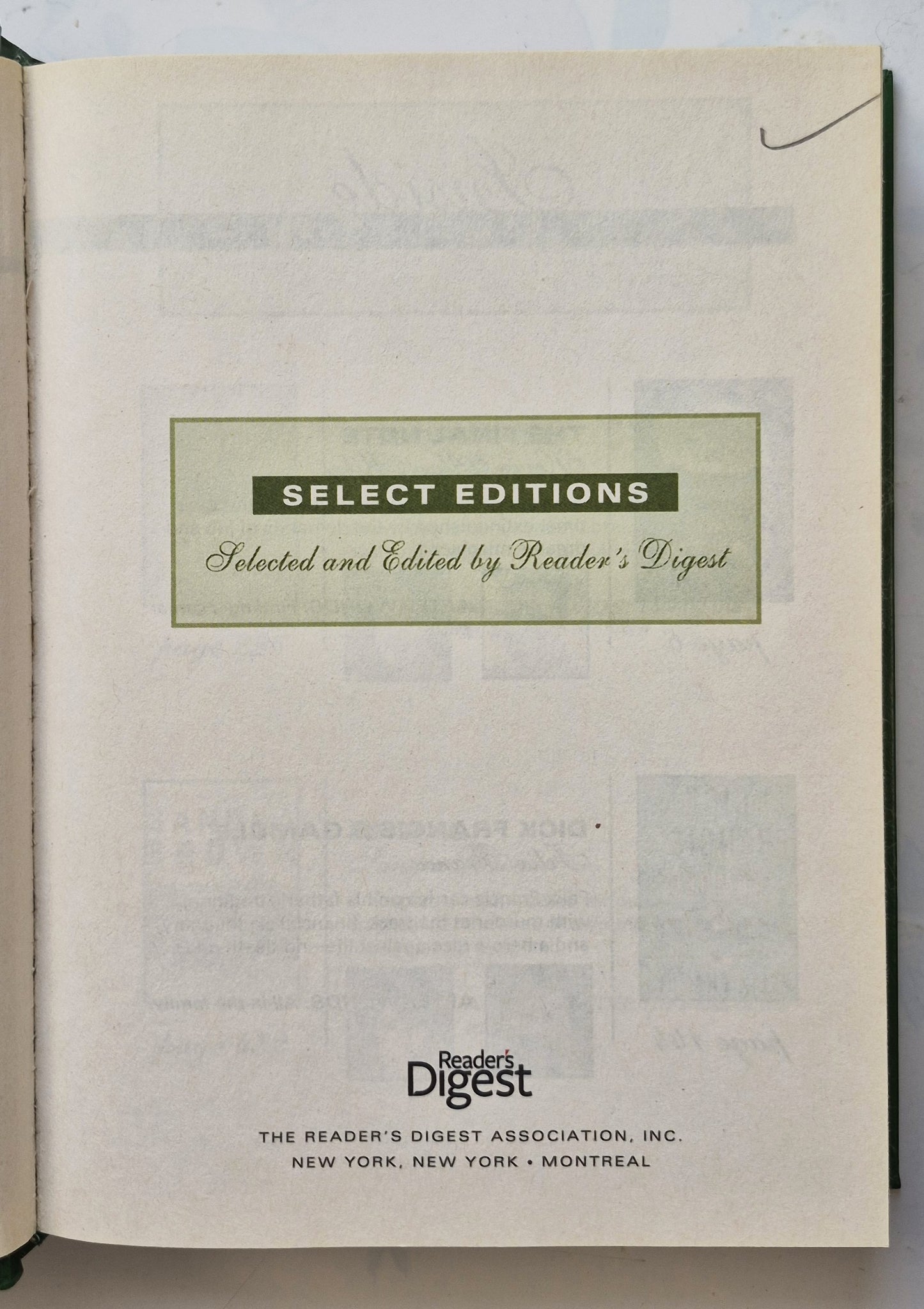 Reader's Digest Condensed Books Band 4 Herbstauswahl 1956 (Gut, 574 Seiten, gebunden)