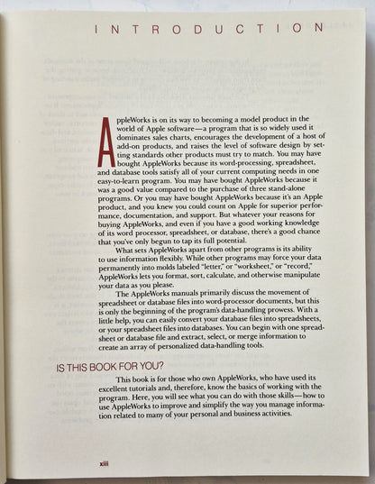 Appleworks: Boosting Your Business with Integrated Software by Charles Rubin (Very Good, 1985, Pbk, 296 pgs, Microsoft Press)