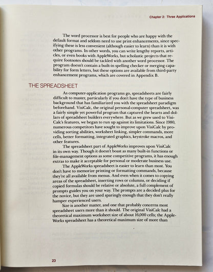 Appleworks: Boosting Your Business with Integrated Software by Charles Rubin (Very Good, 1985, Pbk, 296 pgs, Microsoft Press)