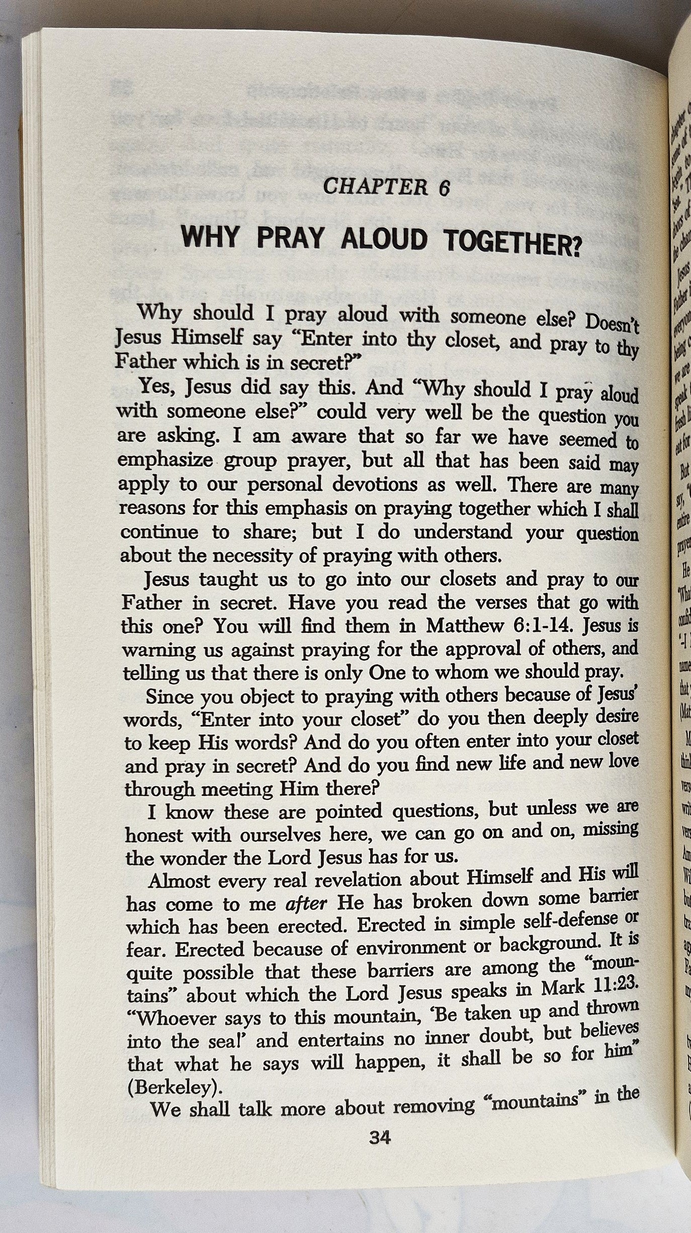 Prayer: Conversing with God by Rosalind Rinker (Good, 1972, Pbk, 95 pgs, Zondervan)