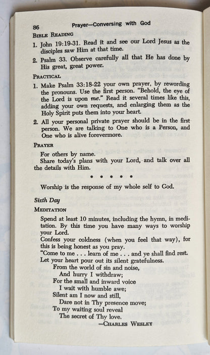 Prayer: Conversing with God by Rosalind Rinker (Good, 1972, Pbk, 95 pgs, Zondervan)