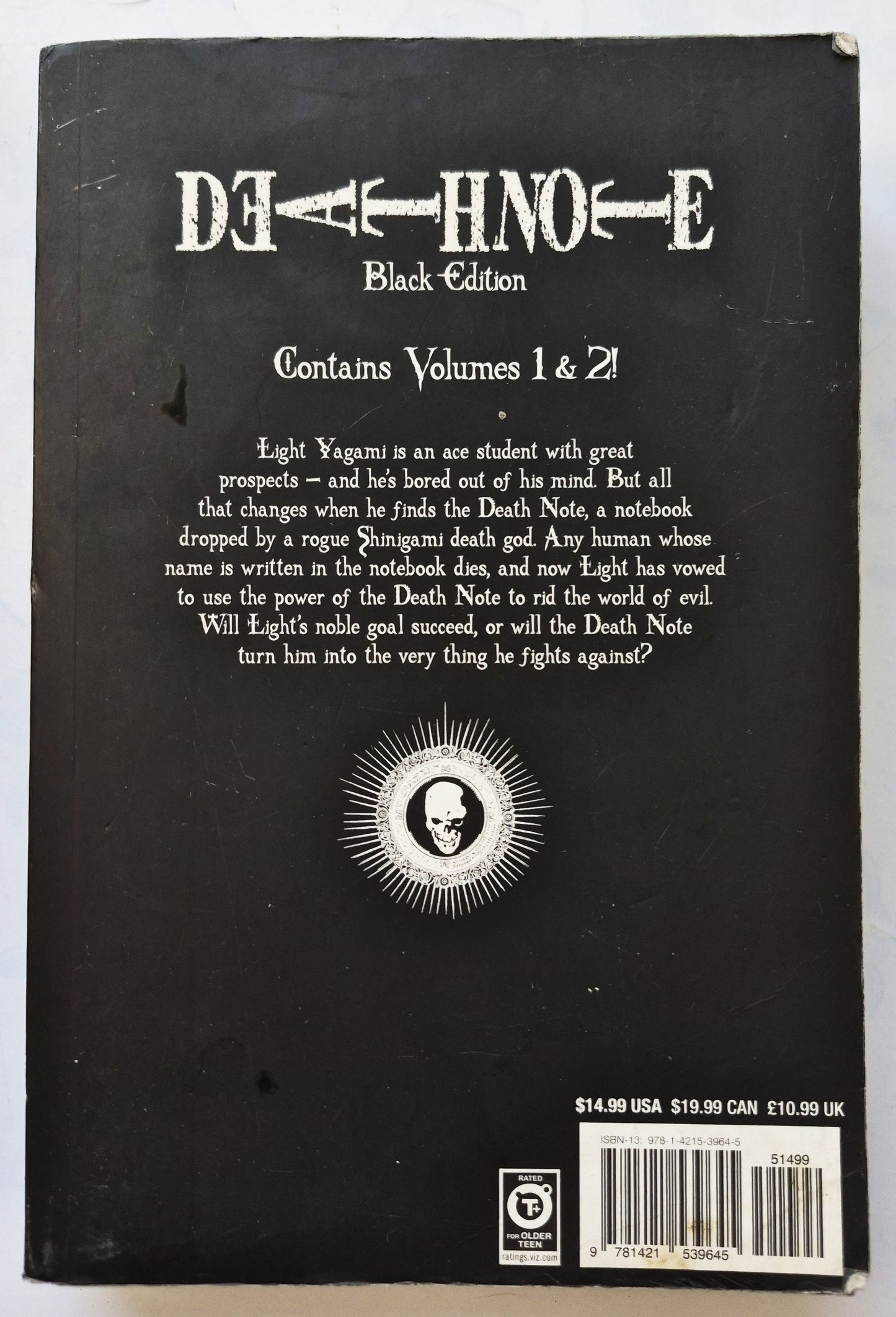 Deathnote I Black Edition by Tsugumi Ohba; Takeshi Obata (Very Good, 2021, Pbk, 385 pgs, VIZ Media)