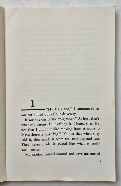 The Kid in the Red Jacket by Barbara Park (Good, 1991, Pbk, 113 pgs, Houghton Mifflin)