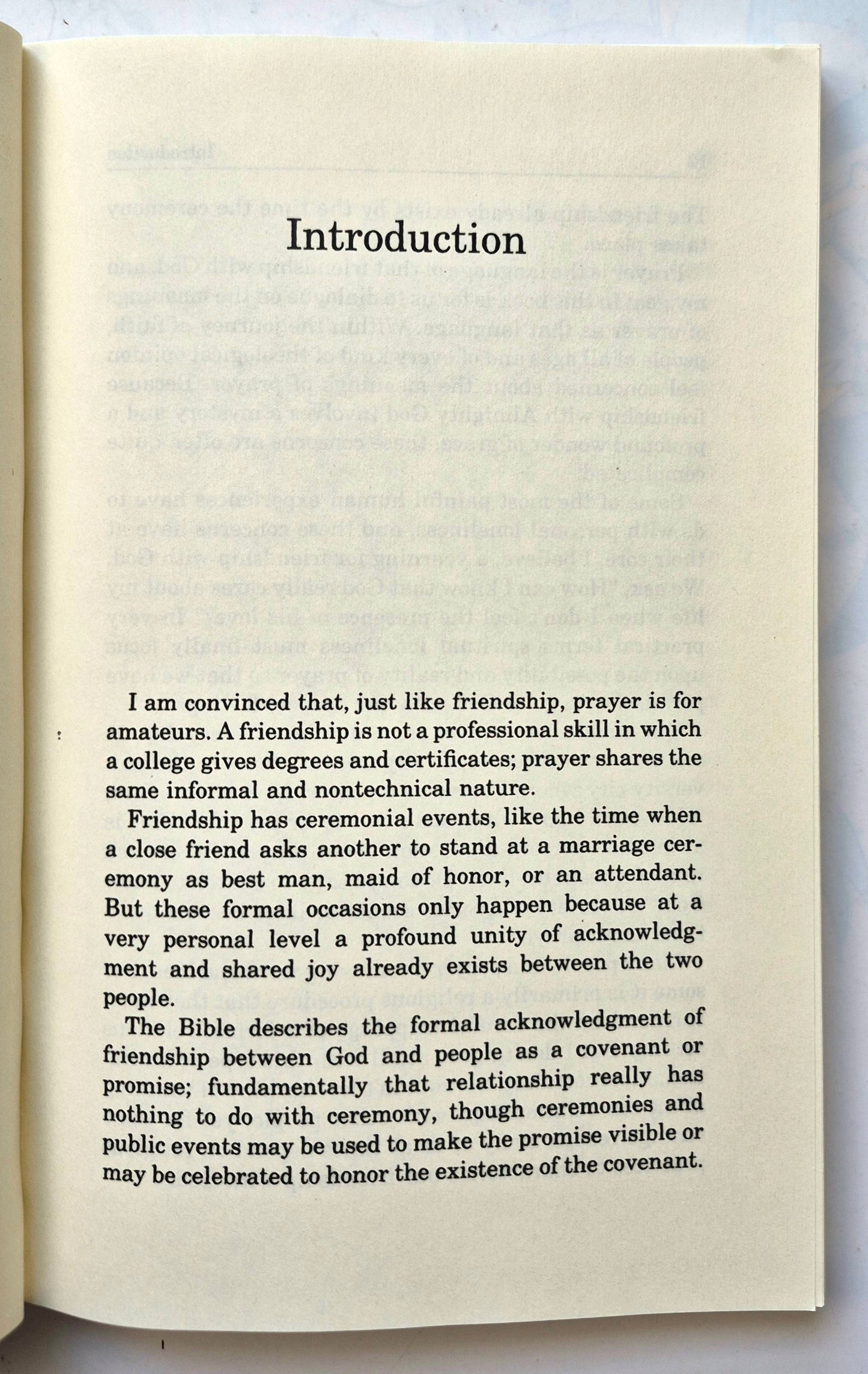 Prayer Between Friends: Cultivating Our Friendship with God by Earl F. Palmer (Very good, 1991, Pbk, 190 pgs, Regen College)