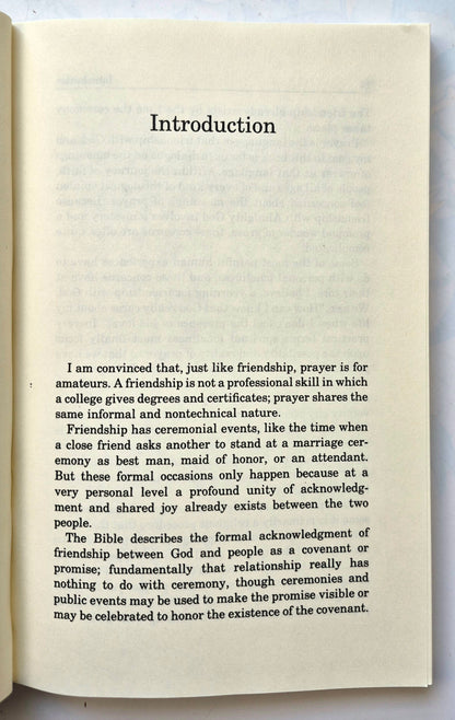 Prayer Between Friends: Cultivating Our Friendship with God by Earl F. Palmer (Very good, 1991, Pbk, 190 pgs, Regen College)