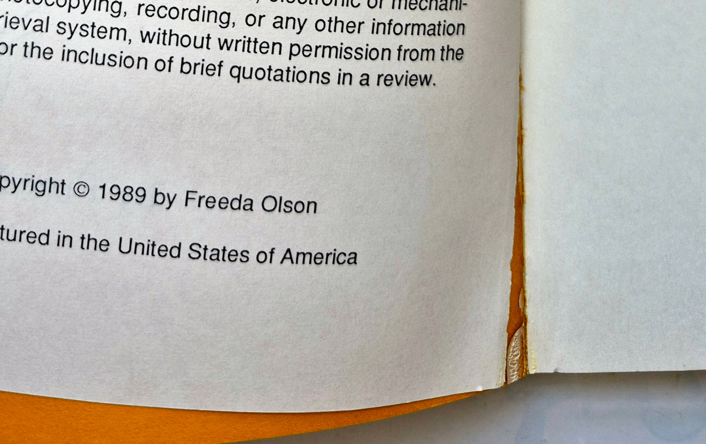 So My Grandchildren Will Know; Yours Too! by Freeda Olson (Very good, 1989, Pbk, 181 pgs, Pelco Press)
