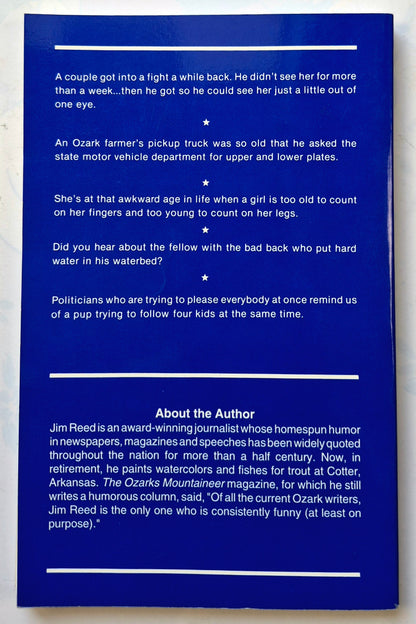 A Treasury of Ozark Country Humor by Jim Reed (Very good, 1996, Pbk, 162 pgs, Litho Printers)