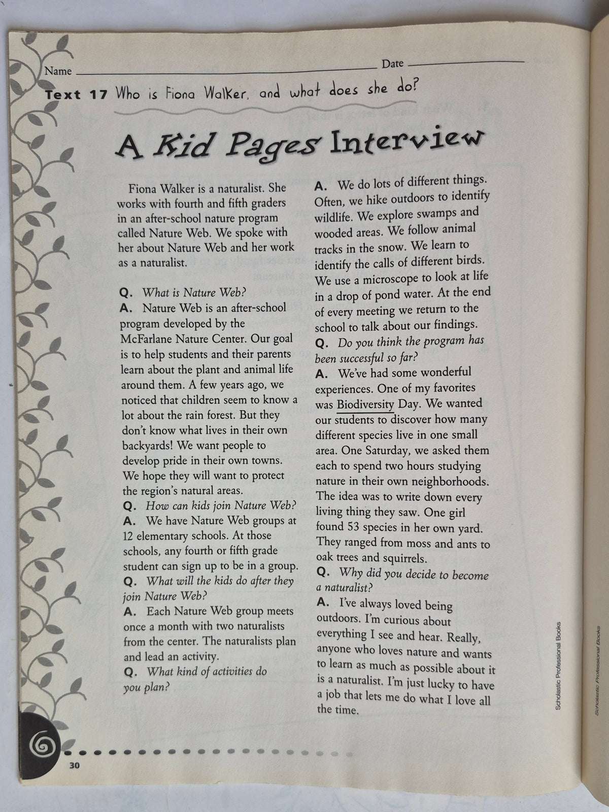 24 Nonfiction Passages for Test Practice by Michael Priestley (Very good, 2002, Pbk, 48 pgs, Scholastic)