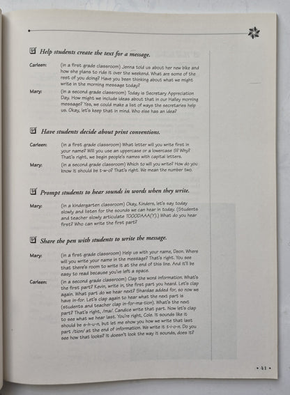 Getting the Most Out of Morning Message and Other Shared Writing Lessons by Carleen D. Payne; Mary B. Schulman (Very Good, 1998, Pbk, 112 pgs, Scholastic)