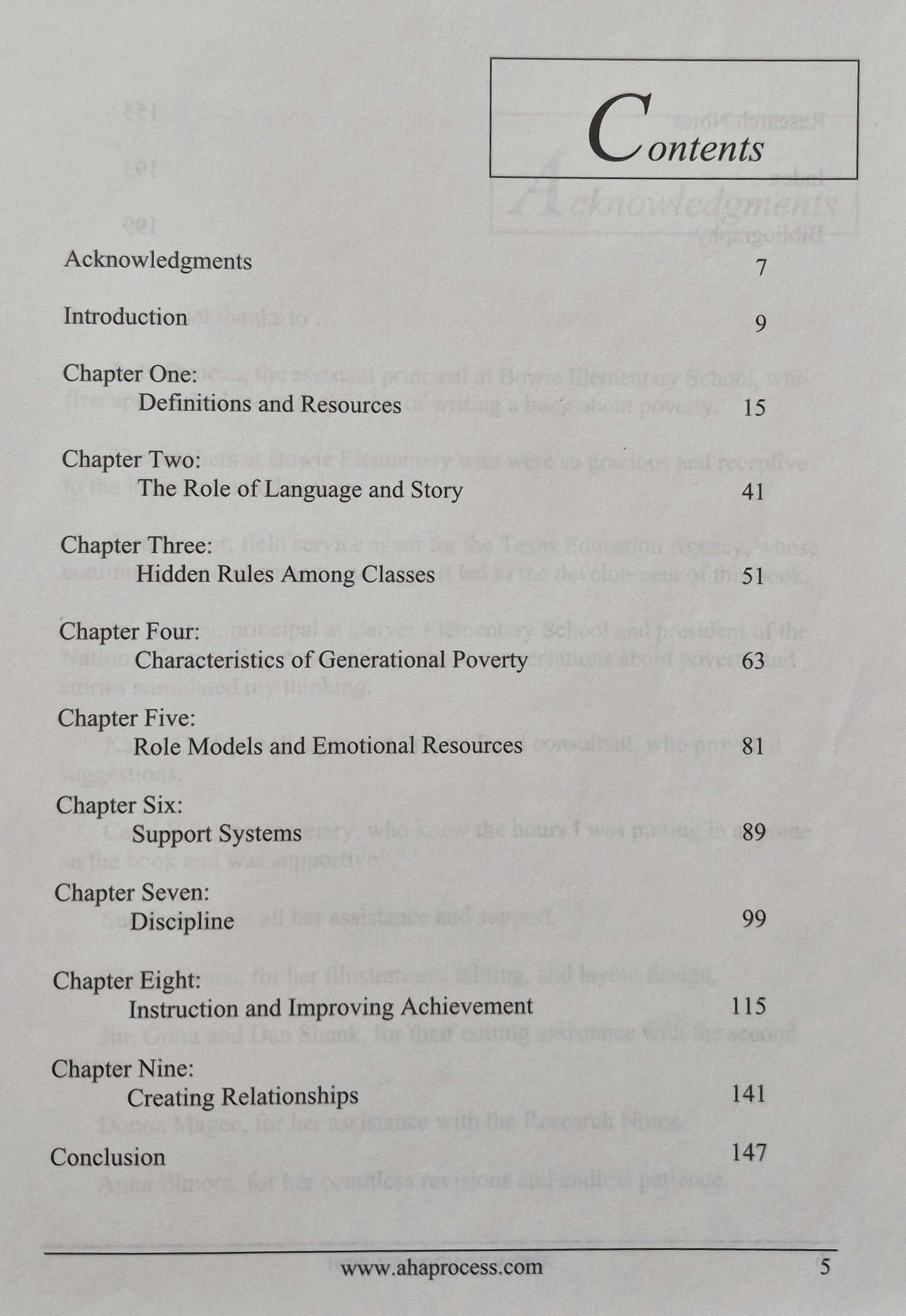 A Framework for Understanding Poverty por Ruby K. Payne (Muy bueno, 1996, Tapa blanda, 207 págs., aha! Press)