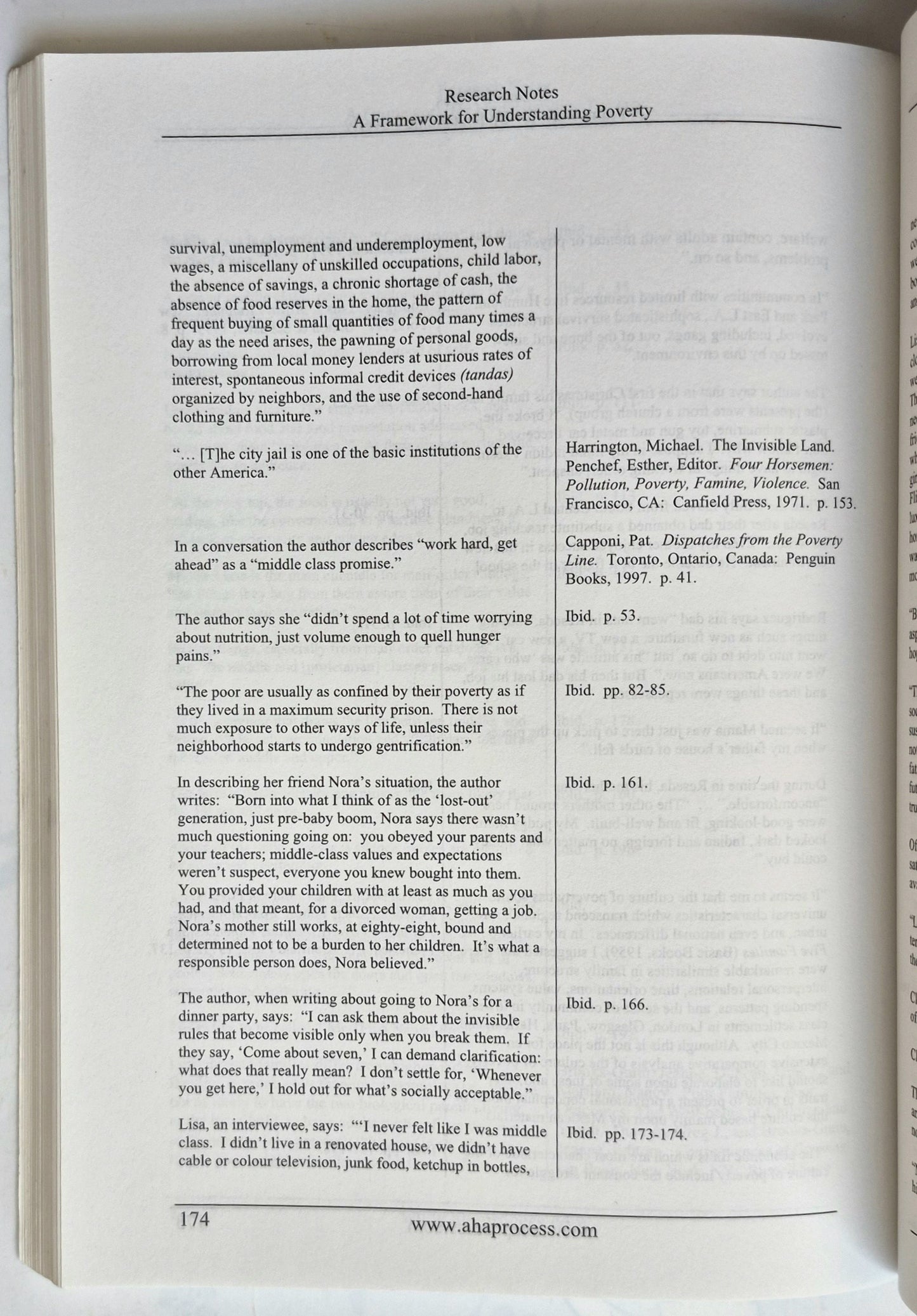 A Framework for Understanding Poverty por Ruby K. Payne (Muy bueno, 1996, Tapa blanda, 207 págs., aha! Press)