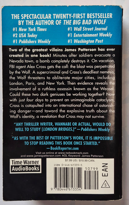 London Bridges by James Patterson (Alex Cross #10, Good, 2005, Pbk, 403 pgs, Warner Vision)