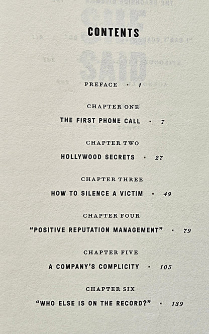 She Said: Breaking the Sexual Harassment Story that Helped Ignite a Movement by Jodi Kantor; Megan Twohey (Good, 2019, HC, 310 pgs, Penguin Press)