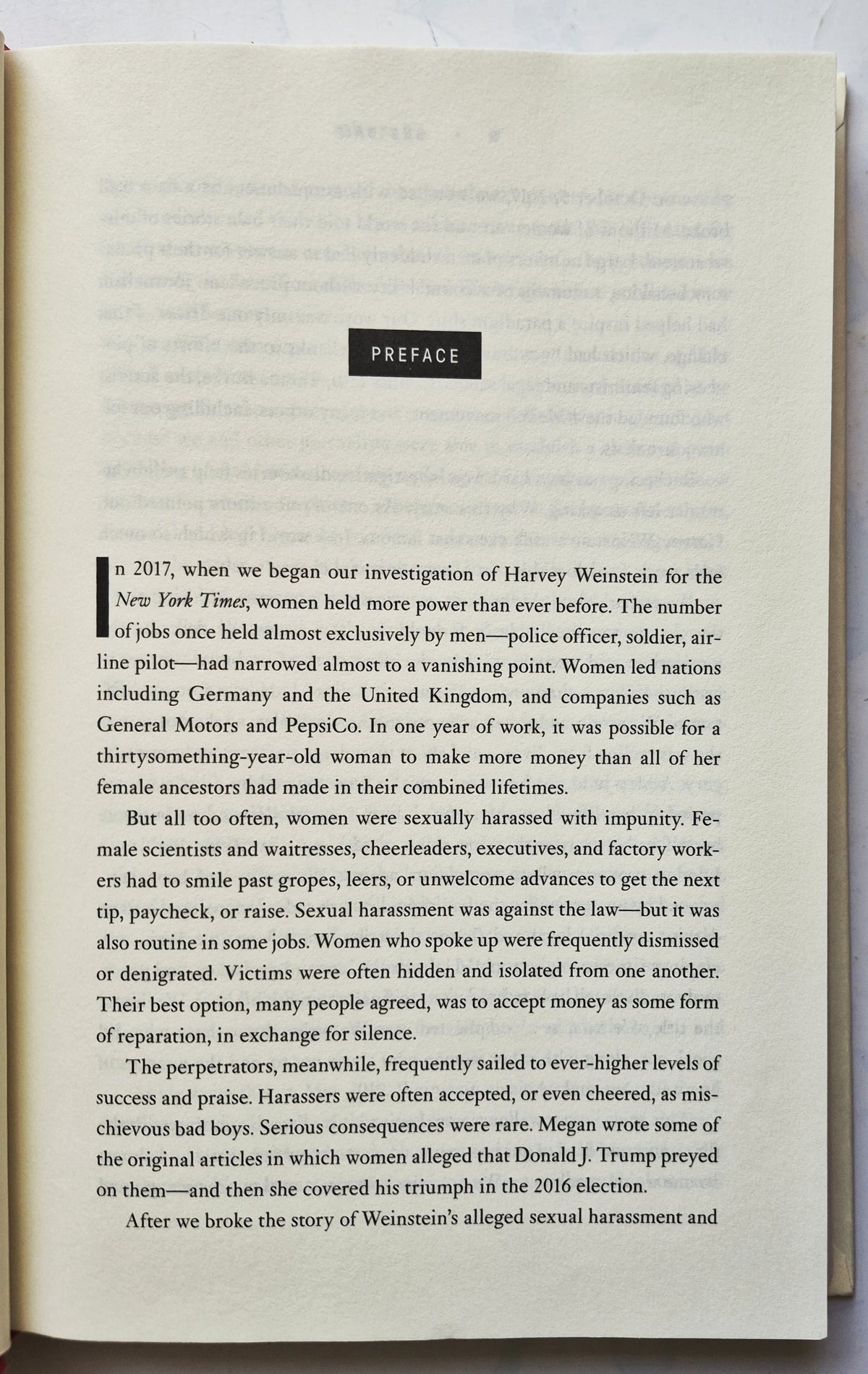 She Said: Breaking the Sexual Harassment Story that Helped Ignite a Movement by Jodi Kantor; Megan Twohey (Good, 2019, HC, 310 pgs, Penguin Press)