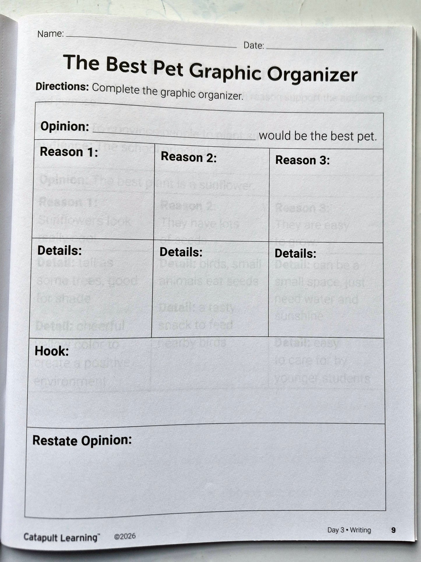 Writing in the Wild Summer Journey Student Resource Book (New, 2026, Pbk, 72 pgs, Catapult Learning)