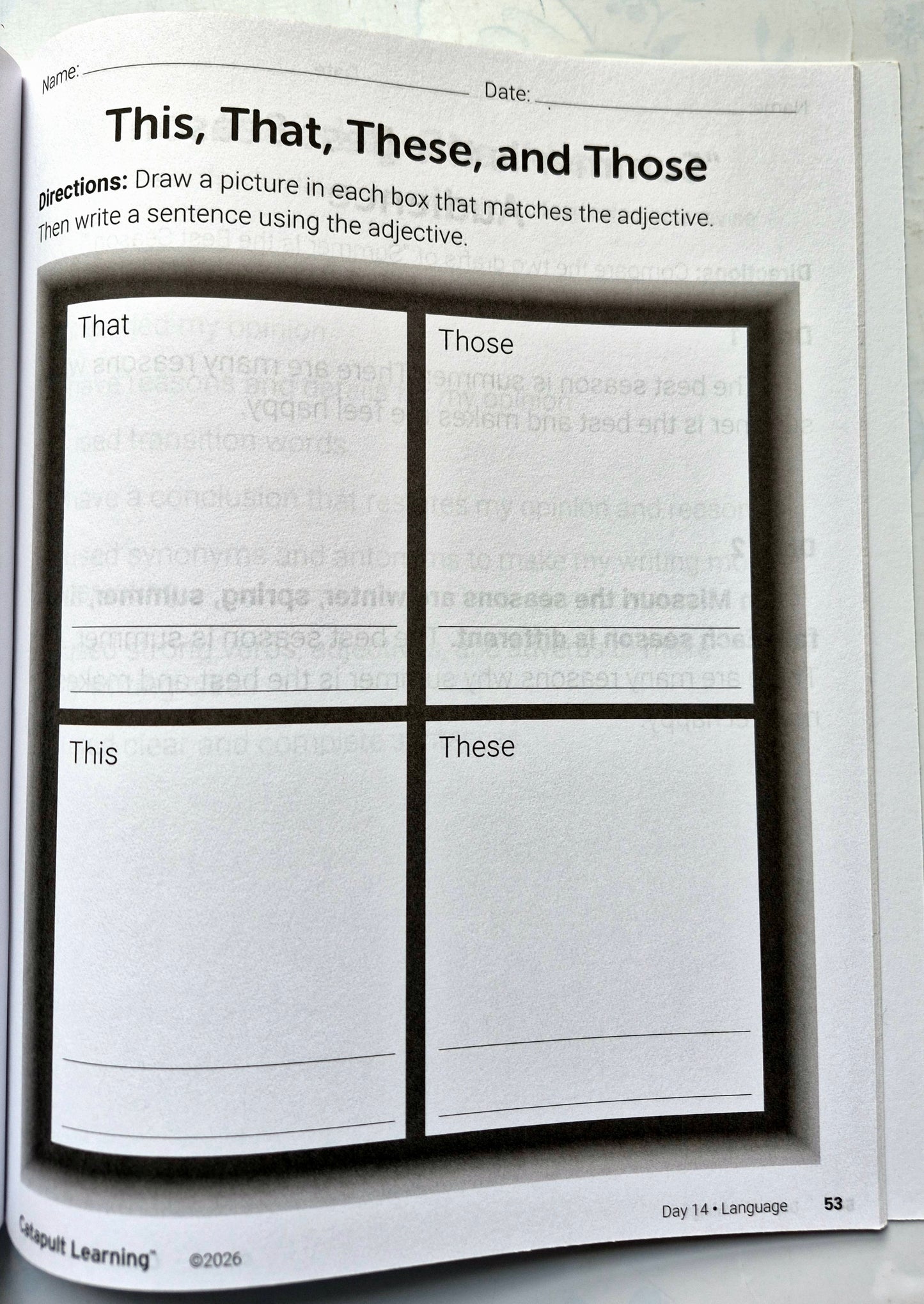 Writing in the Wild Summer Journey Student Resource Book (New, 2026, Pbk, 72 pgs, Catapult Learning)
