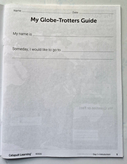 Globe-Trotters Summer Journey Student Resource Book (New, 2026, Pbk, 37 pgs, Catapult Learning)