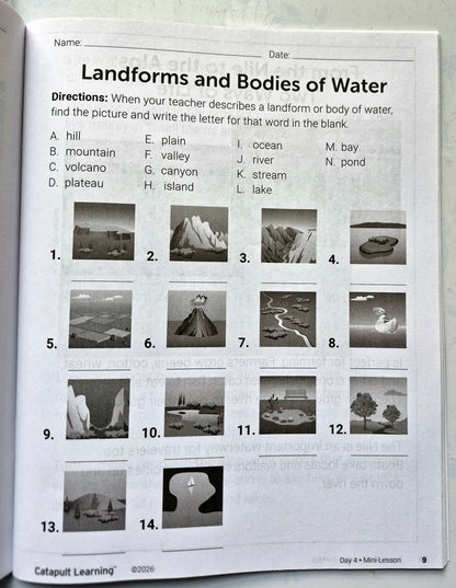 Globe-Trotters Summer Journey Student Resource Book (New, 2026, Pbk, 37 pgs, Catapult Learning)