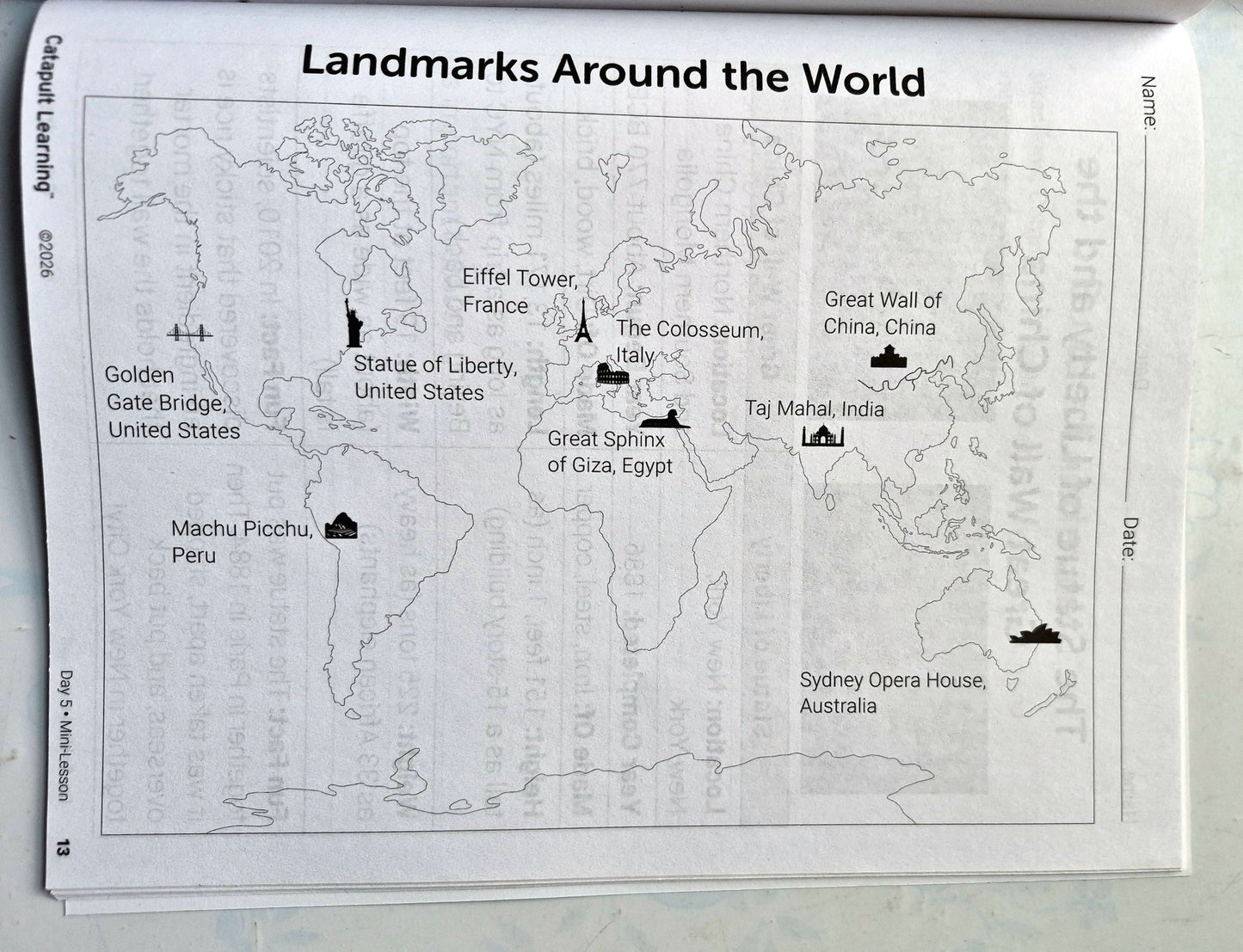 Globe-Trotters Summer Journey Student Resource Book (New, 2026, Pbk, 37 pgs, Catapult Learning)