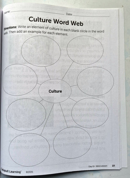 Globe-Trotters Summer Journey Student Resource Book (New, 2026, Pbk, 37 pgs, Catapult Learning)