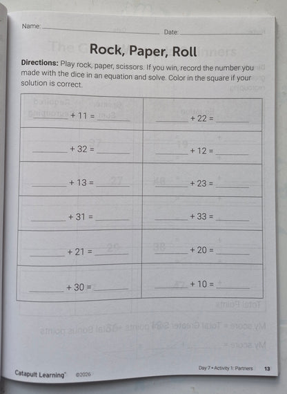 Adventures in Addition and Subtraction Student Resource Book (New, 2026, Pbk, 87 pgs, Catapult Learning)