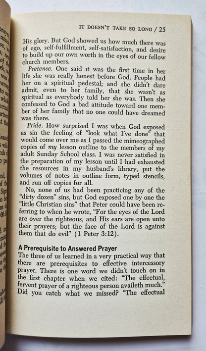 What Happens When Women Pray von Evelyn Christenson (Sehr gut, 1975, Tb, 144 Seiten, Victor Books)