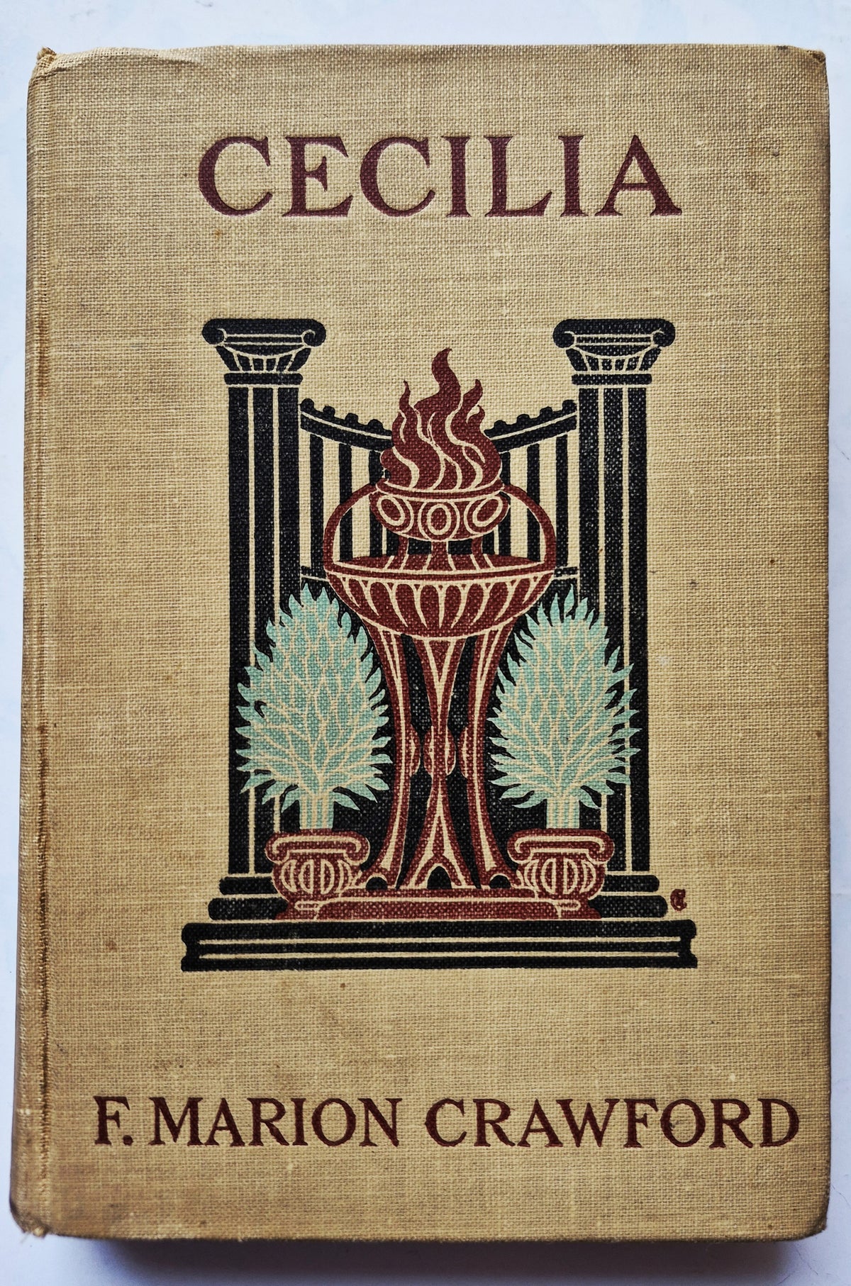 Cecilia by F. Marion Crawford (Good, 1904, HC, 421 pgs, The Macmillan Co.)
